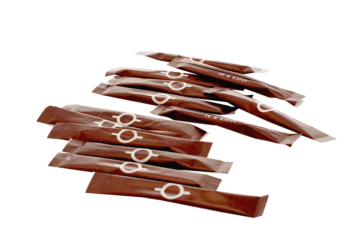 Te & Kaffi Sykurrör Brún 4g 1000 stk í ks