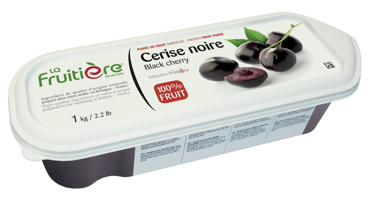 La Frutiere Black Cherry Puree 100% 6x1kg