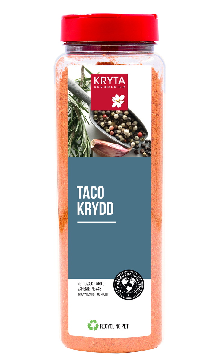 Kryta Taco krydd - Taco krydderi 9x550g