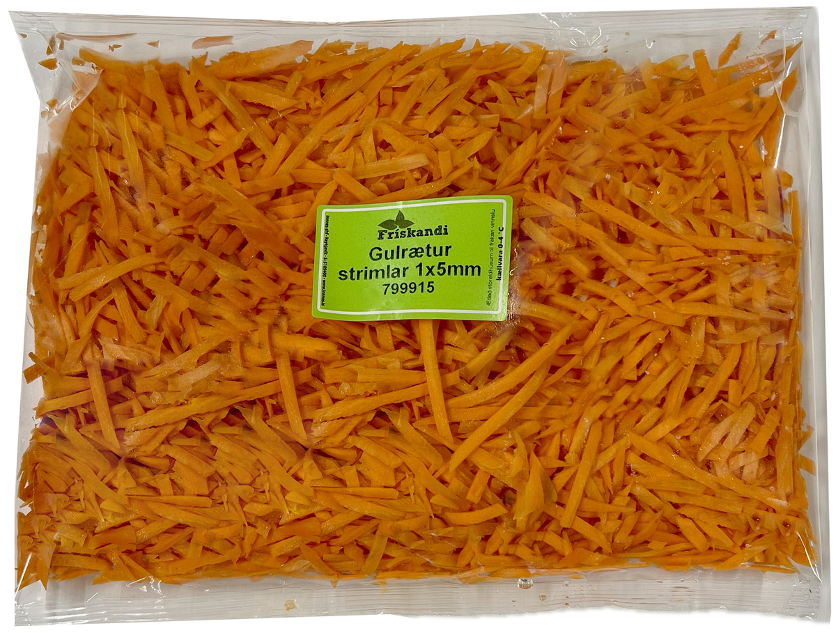 Gulrætur strimlar 1mmx5mm 3kg (P)