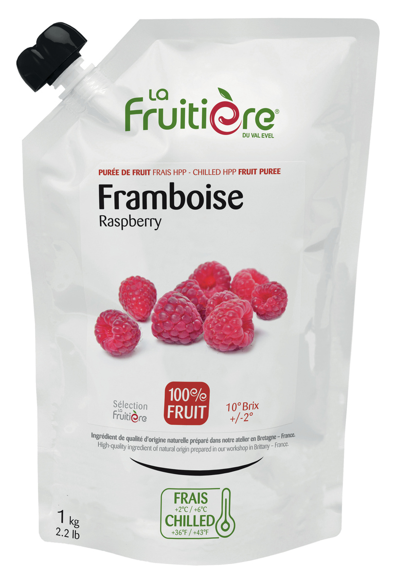 La Fruitiere 100% Raspberry puree 6x1kg