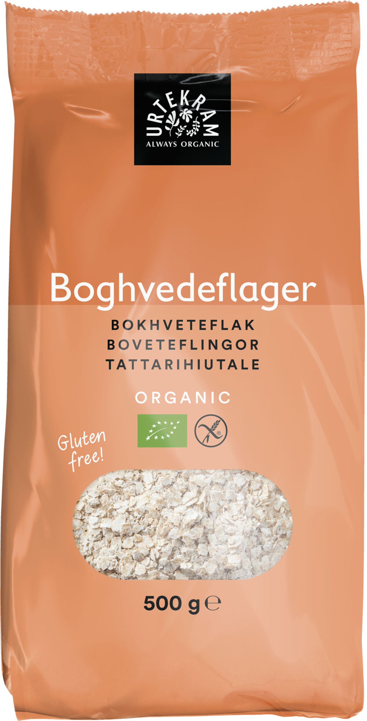 Urtekram bókhveitiflögur 6x500g