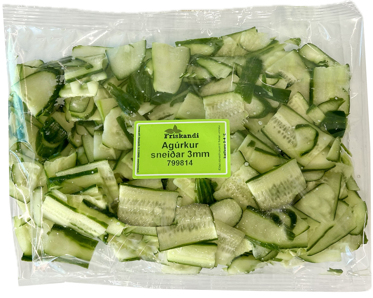 Agúrkur sneiðar 3mm 3kg (P)