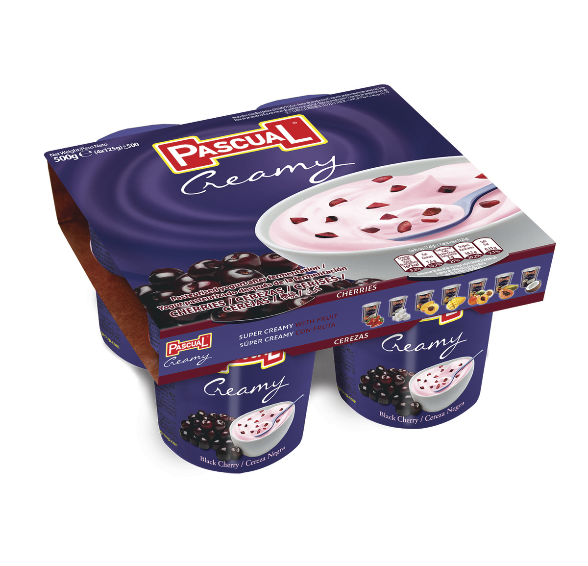 Pascual Jógúrt Thick & Creamy Kirsuber 6x480gr