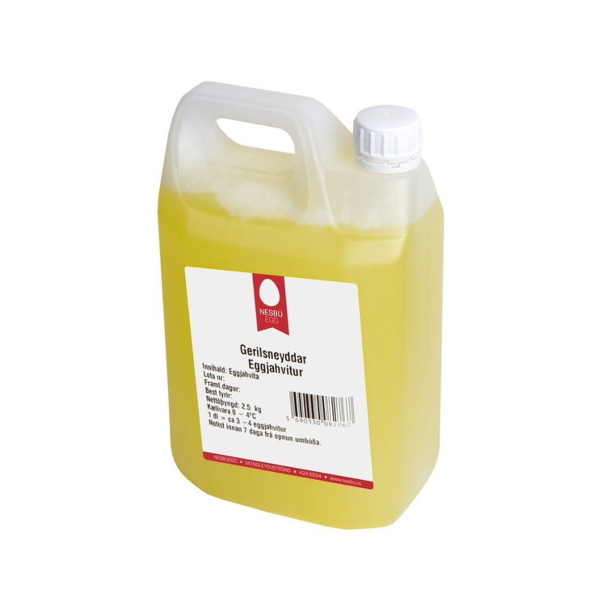 Eggjahvítur gerilsn. 2,5 ltr.