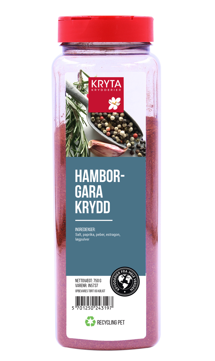 Kryta Hamborgarakrydd - Grill Krydderi 9x750g