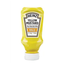 Heinz Yellow Mustard Mild 8x220ml
