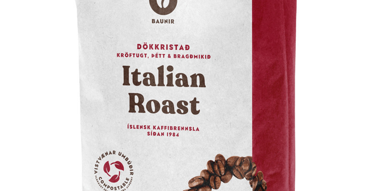 Te & Kaffi Italian Roast Baunir - Innnes