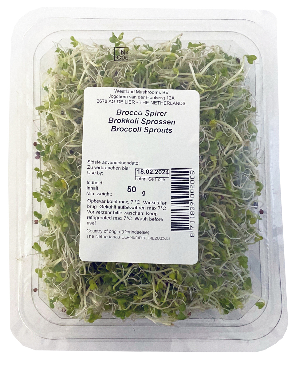 Brokkolíspírur erl. 4x50 gr