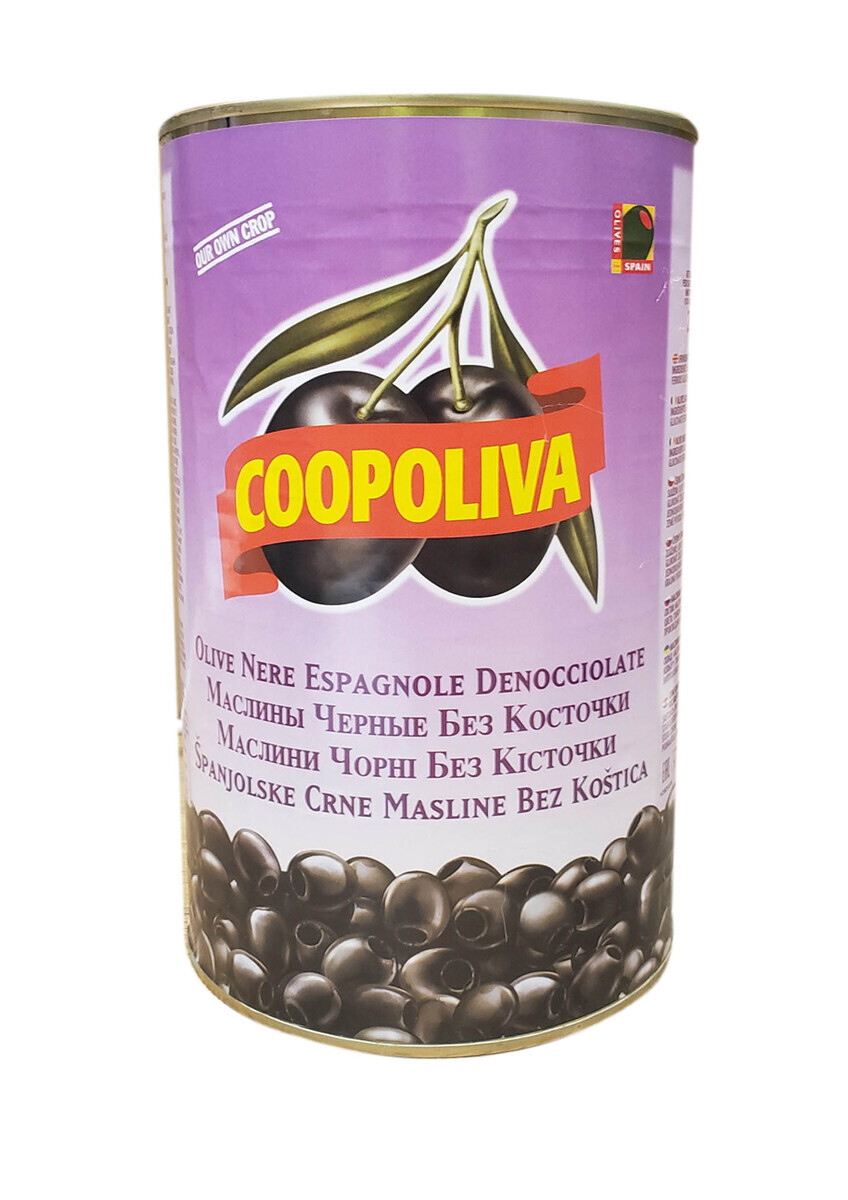 Agro/Coop Ólífur Svartar Steinlausar 3x4,30 Kg