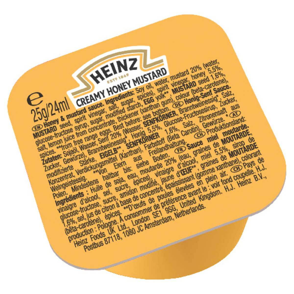Heinz Dip Pot Creamy Honey Mustard Dr. 100 x 25 g