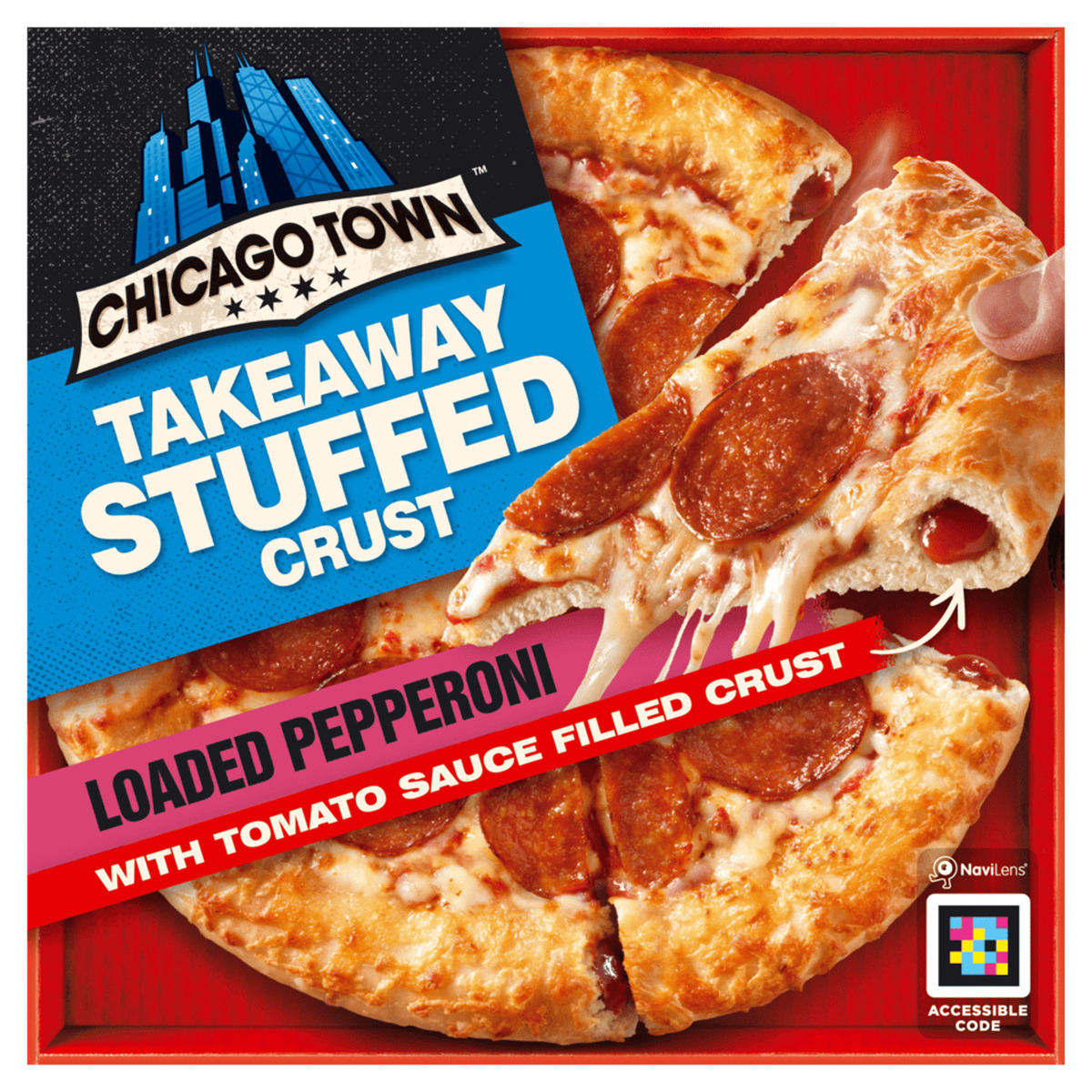 Chicago Town TA Stuffed Crust Loaded Pepperoni 10x490g
