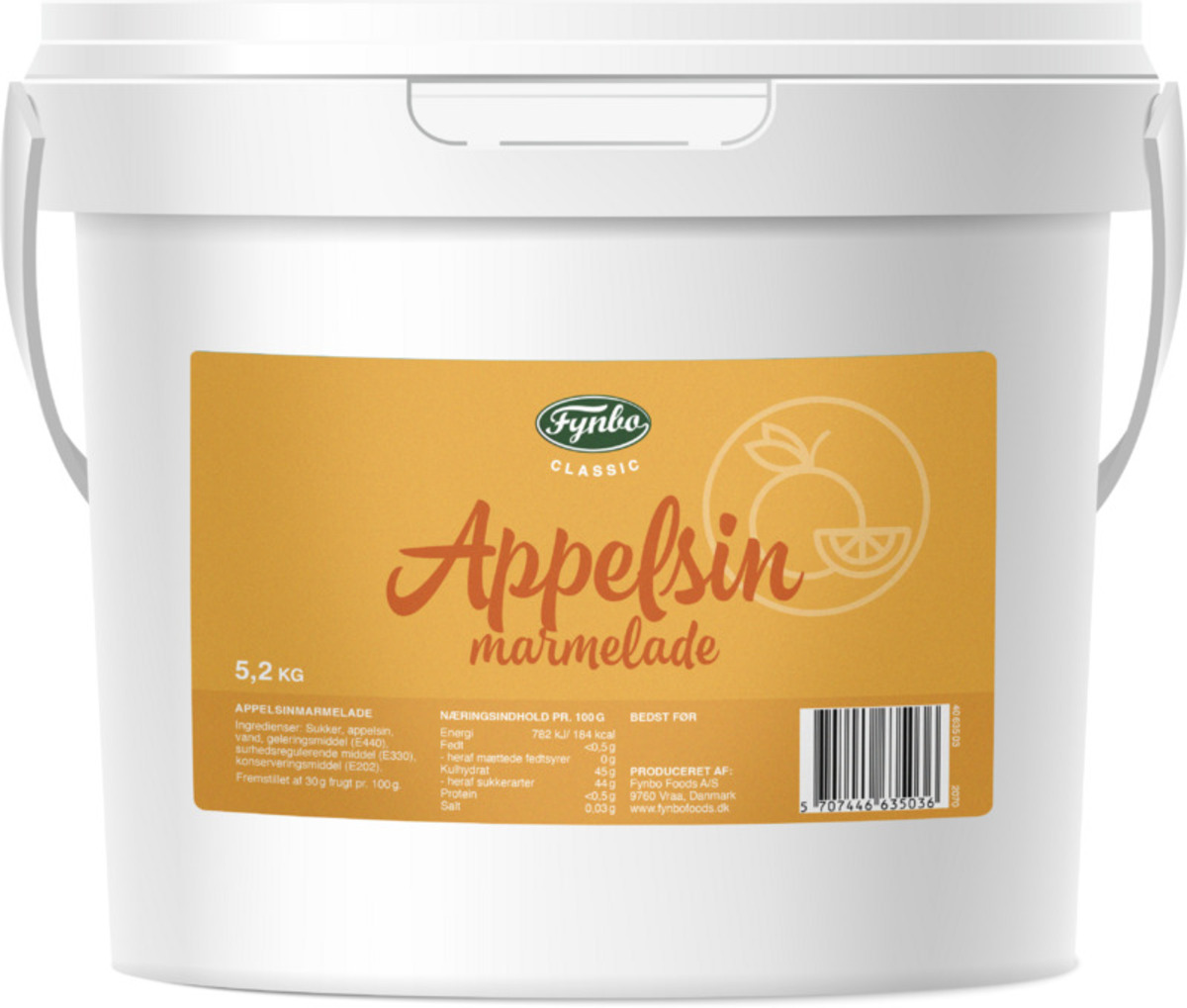 Fynbo Appelsínumarmelaði 5,2kg