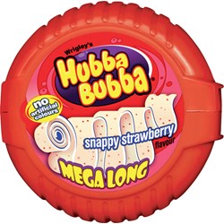 Hubba Bubba Snappy Strawberry Tape 12Stk