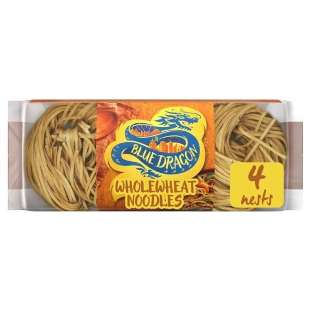 Blue Dragon Wholewheat Noodles Nest 8x250g