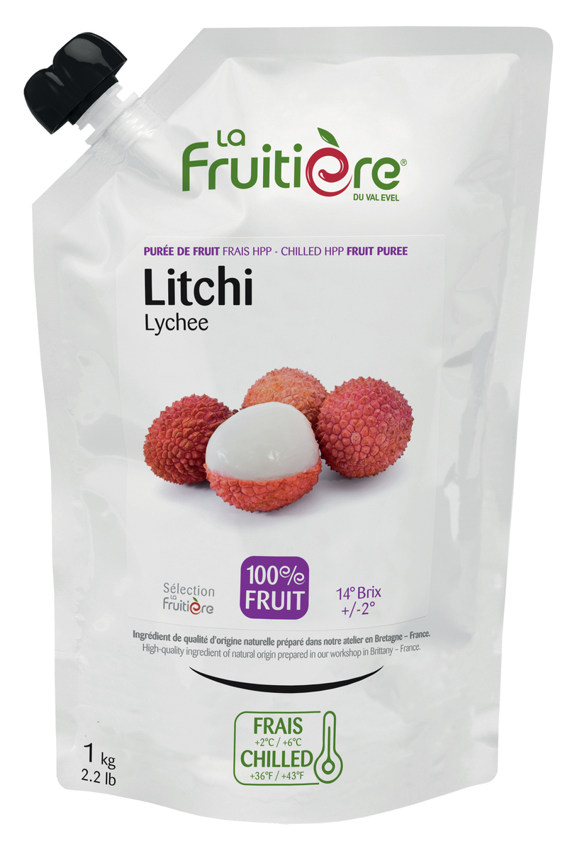 La Fruitiere 100% Lychee puree 6x1kg