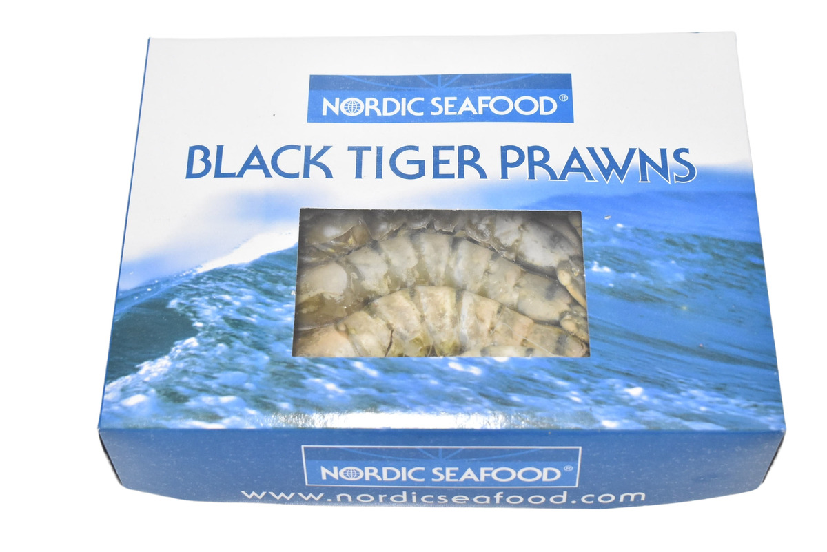 Tígrisrækja heil hrá,  8/12 HOSO 10x1kg