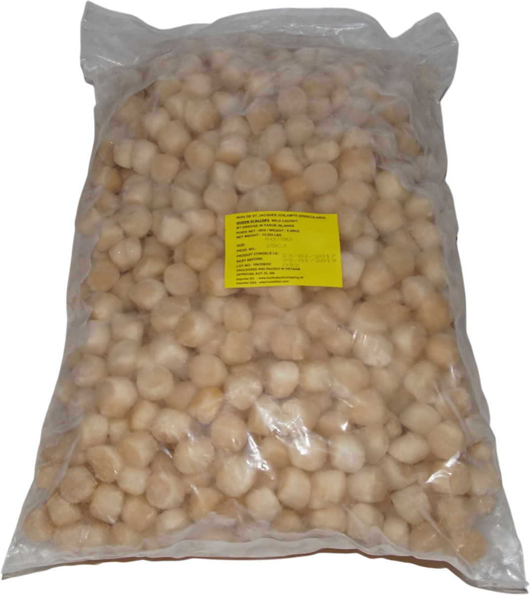 Hörpuskel 60/80 Færeyjar 2x6kg