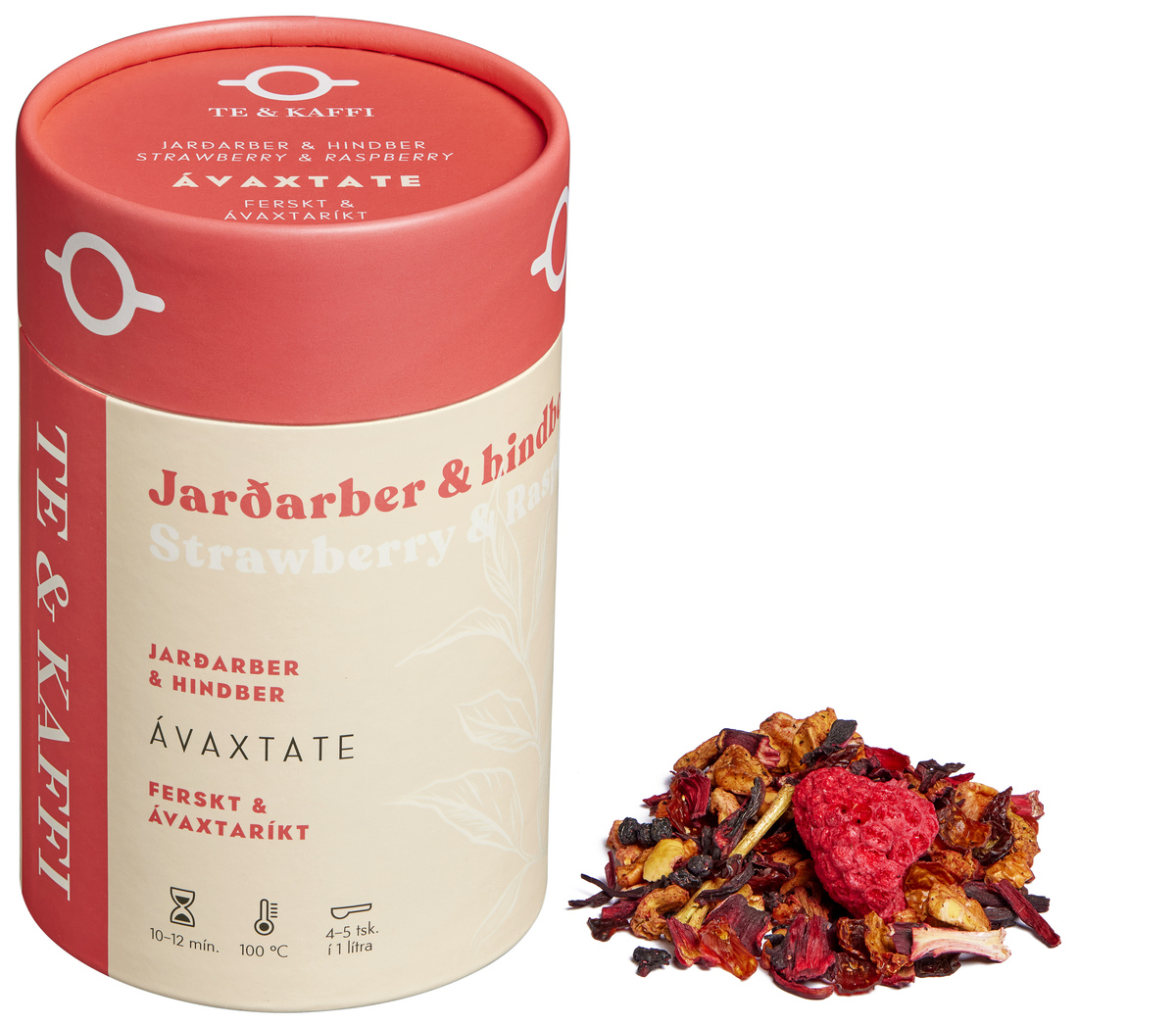 Te & Kaffi Jarðarber & Hindber 24x100g