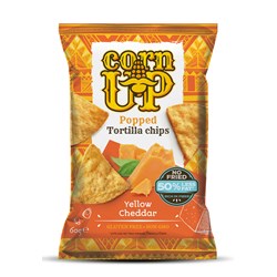 CornUP Tortilla chips Yellow Cheddar 24x60g