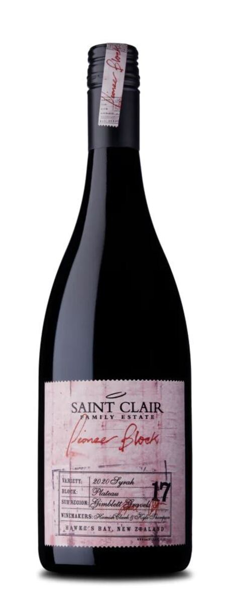 Saint Clair Pioneer Block 17 Syrah 2018 12x750ml