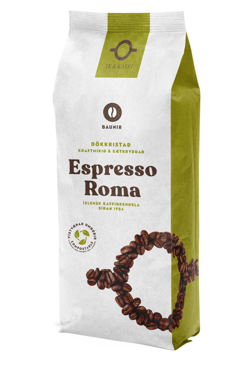 Te & Kaffi Espresso Roma Baunir 16x400gr