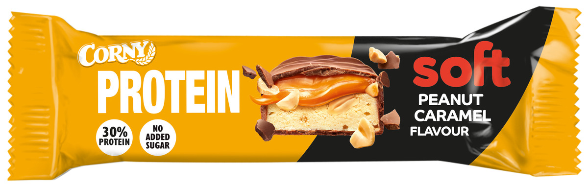 Corny Soft Protein Peanut Caramel 12x45g