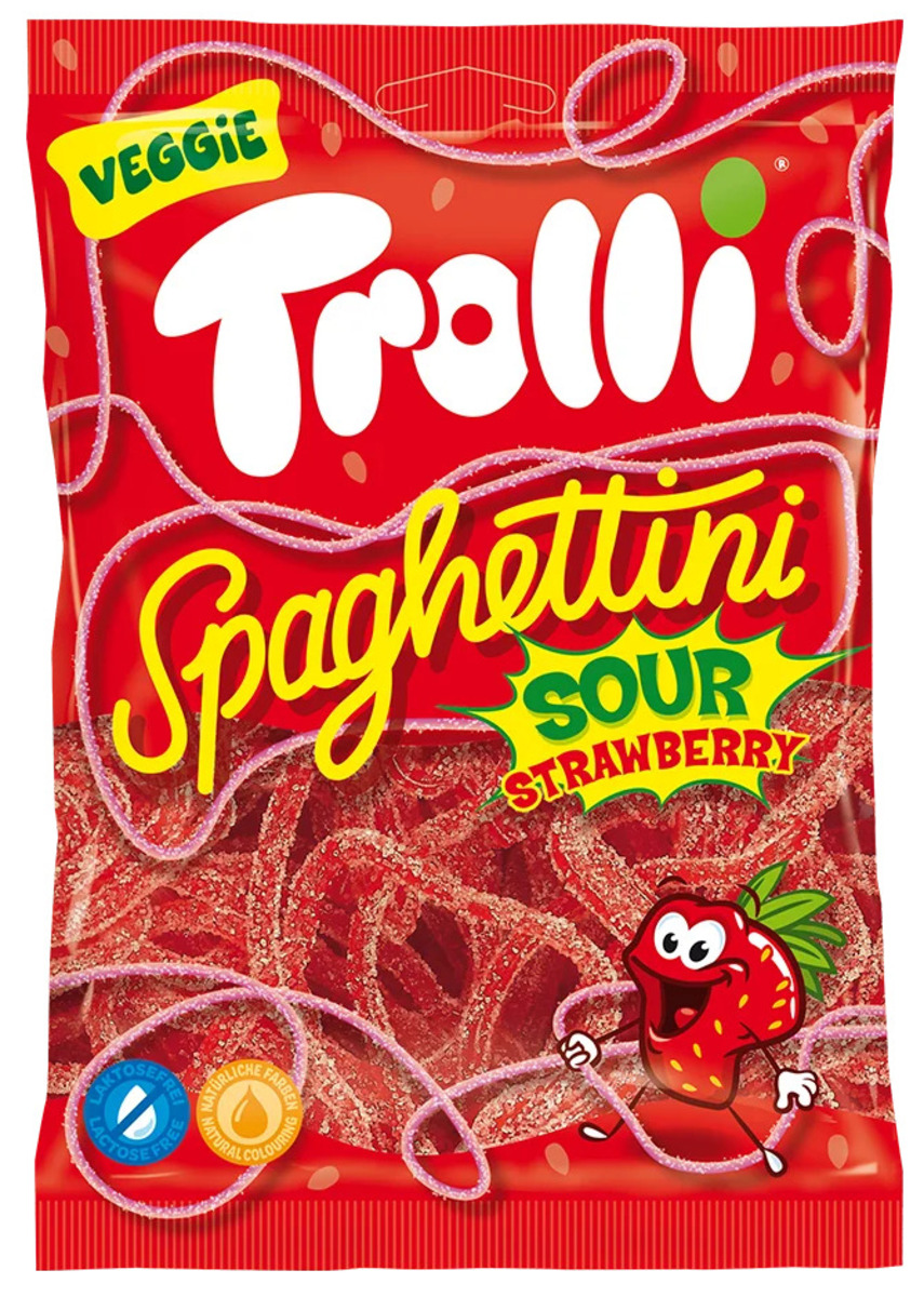 Trolli Spaghettini Sour Erdbeer 30x100gr
