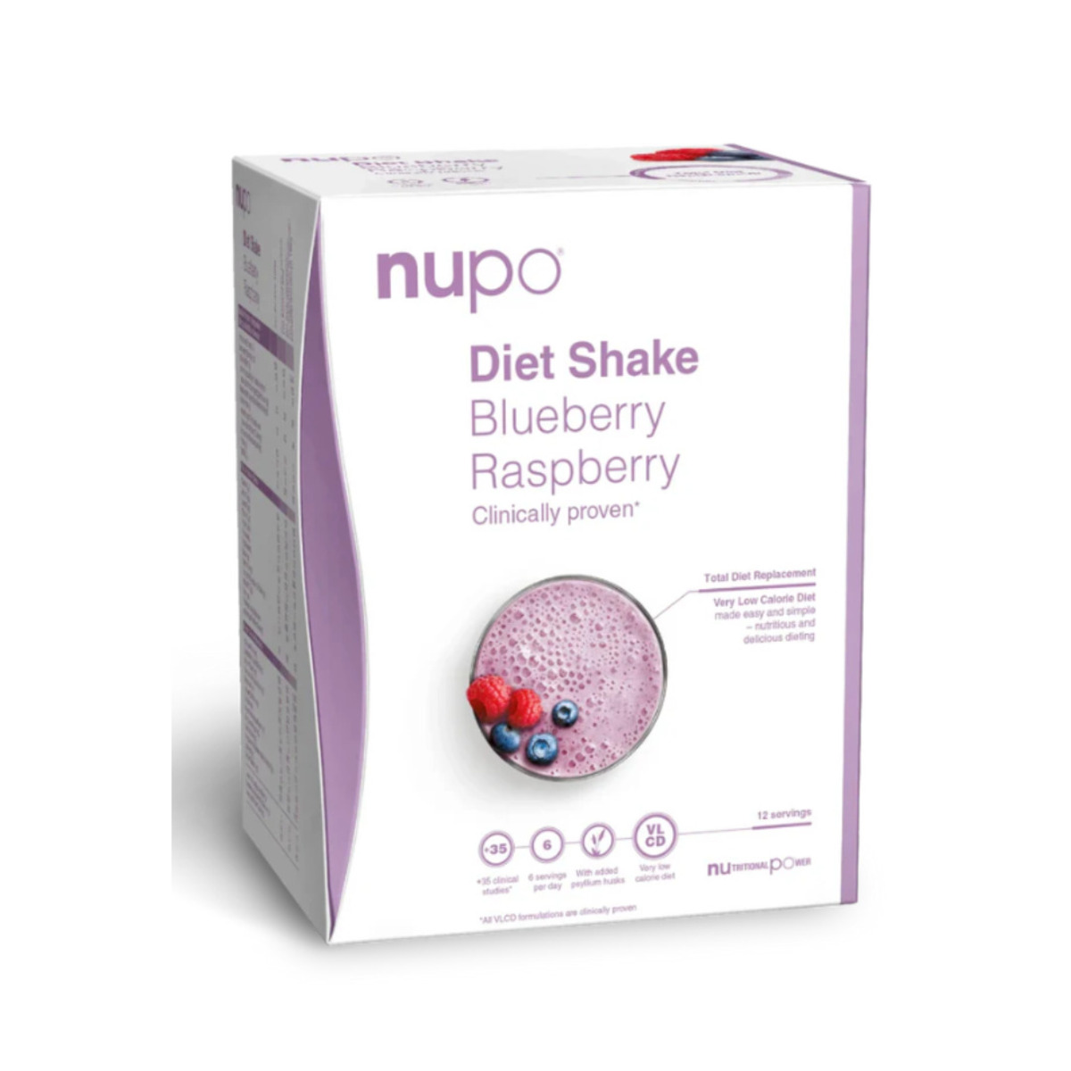 Nupo Diet Shake Blueberry/Raspberry Bréf 4x384g