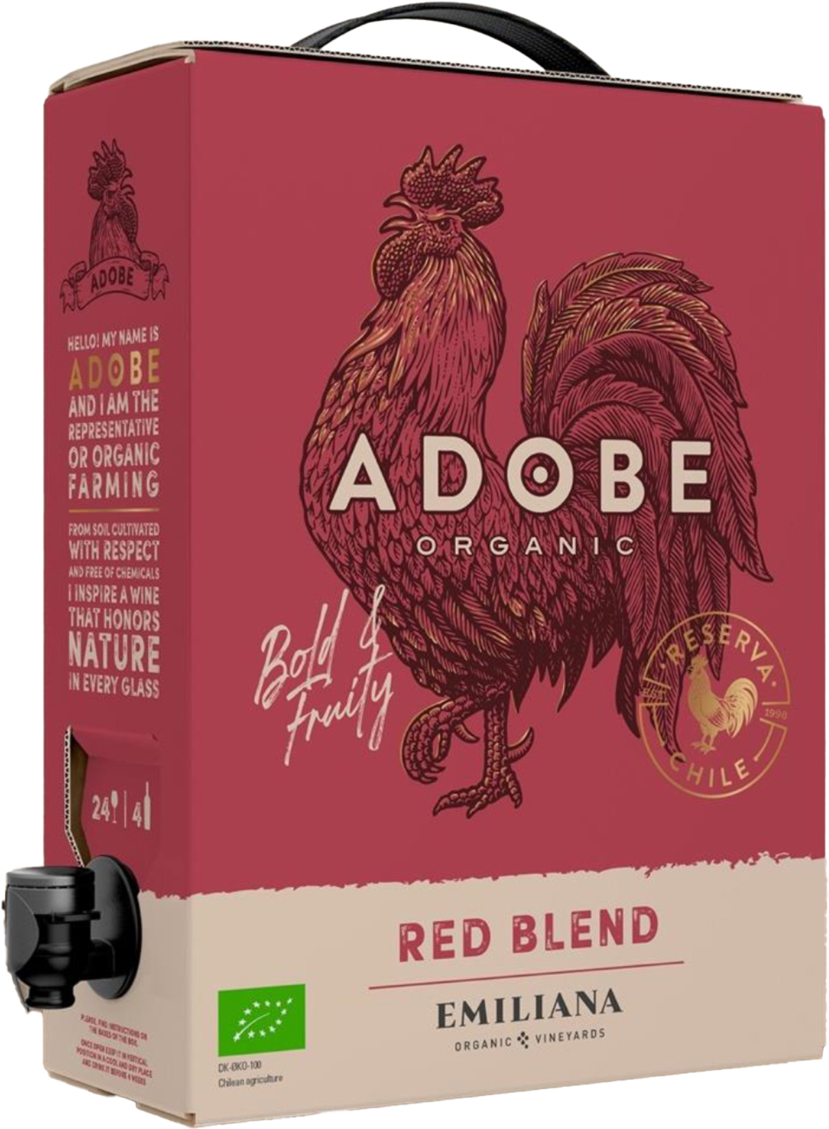 Adobe Organic RED BIB 4x3 L