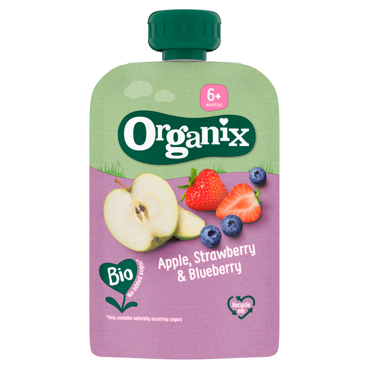 Organix Epla, Jarðar- og Bláberja Skvísa 6x100g