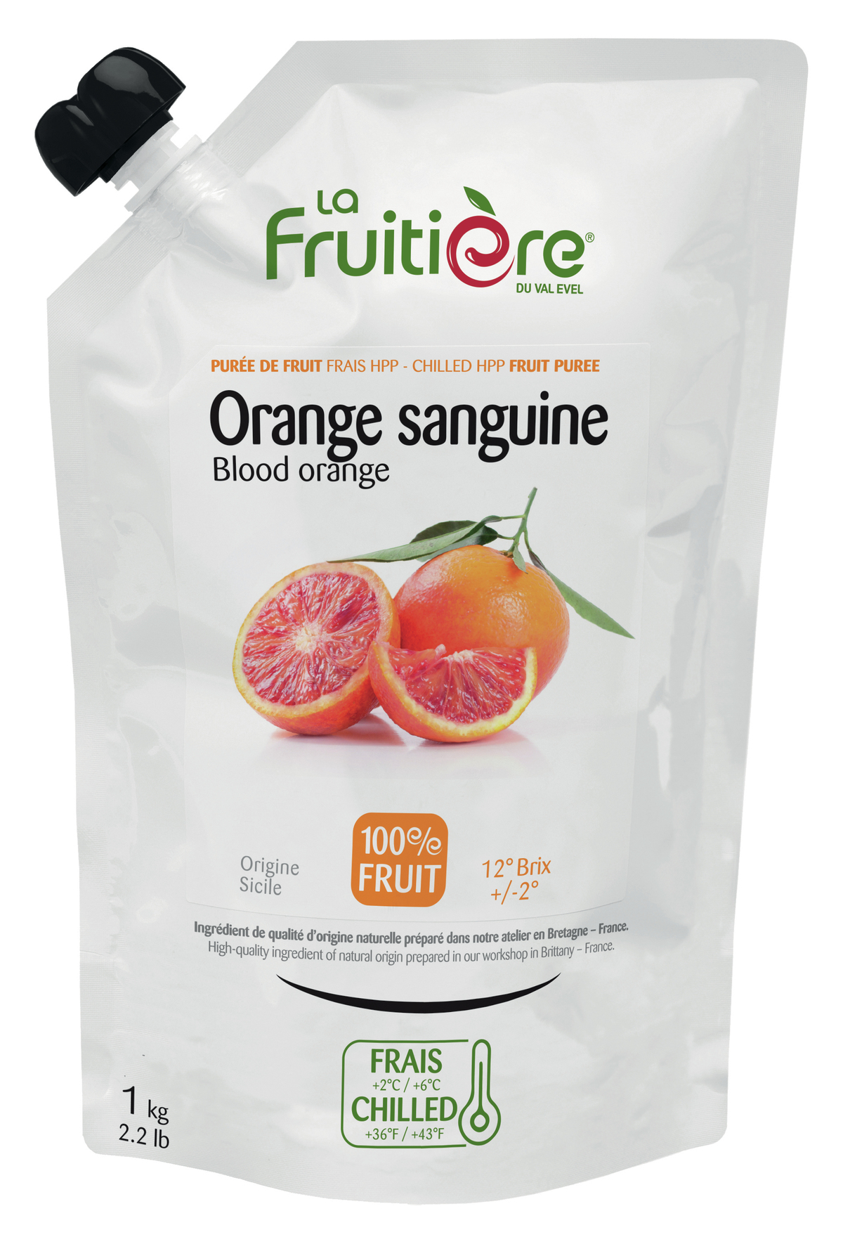 La Frutiere 100% Blood Orange Puree 6x1kg