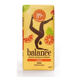Balance tablet dark chocolate with orange 12x100gr