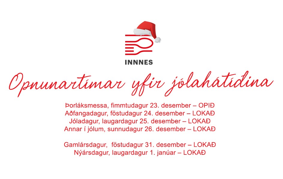 Afgreiðslutími yfir hátíðarnar