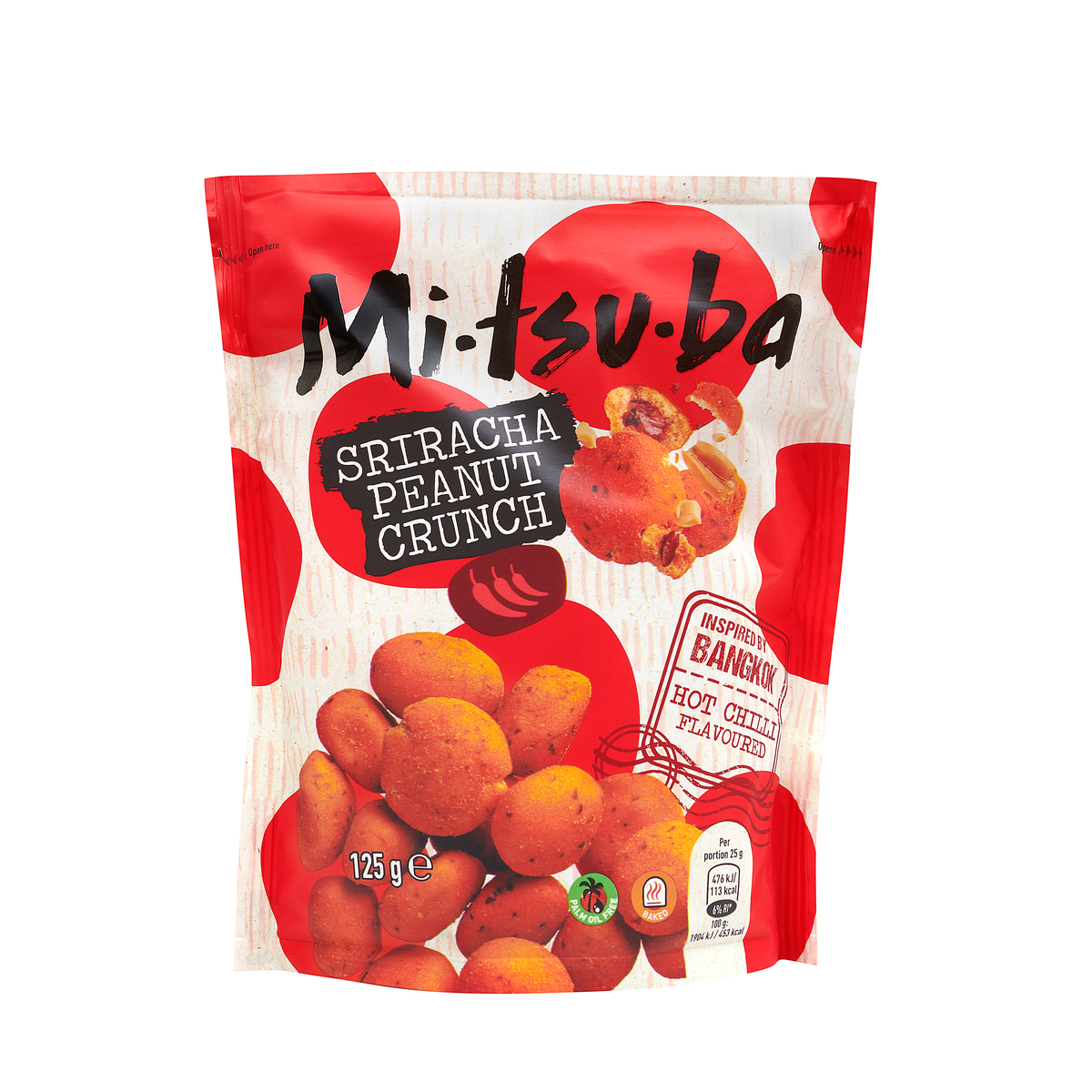 Mitsuba sriracha peanut crunch 6x125 g