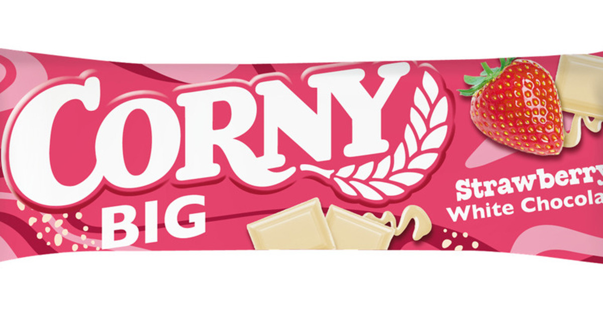 Corny Color Corny Big Strawberry White Chocolate - Innnes heildverslun