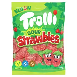 Trolli Sour Strawberries 21x150g (VEGAN)