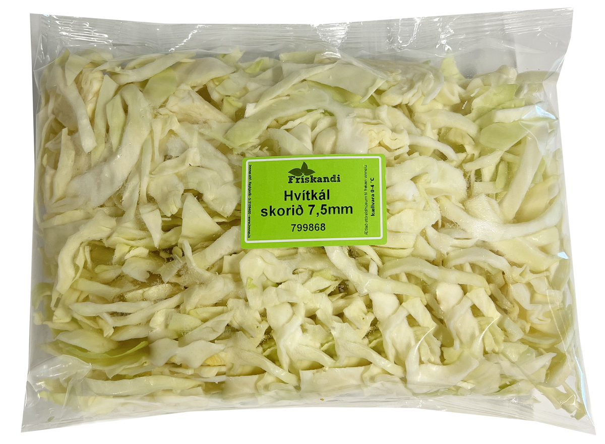 Hvítkál skorið 7,5mm 3kg (P)