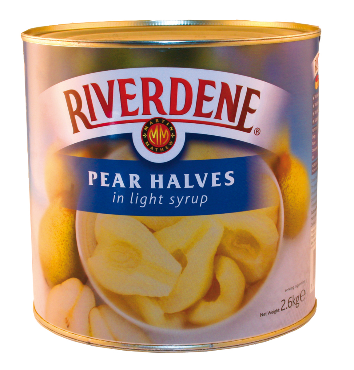 Riverdene Pear Halves In Syrup 6x2,6kg