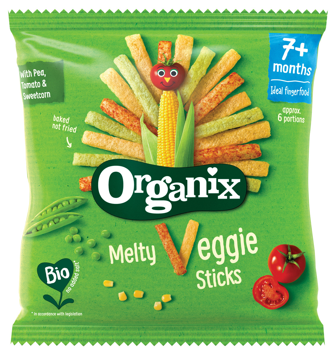 Organix Grænmetisstangir 8x15g