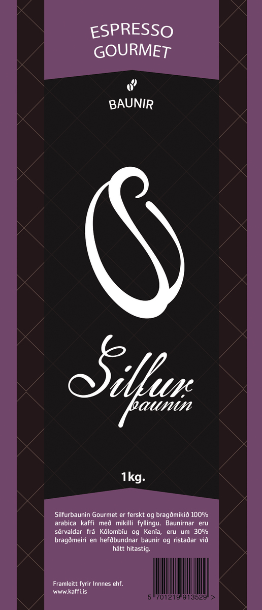 Silfur Gourmet Espresso(Sælkera) Baunir 10x1kg