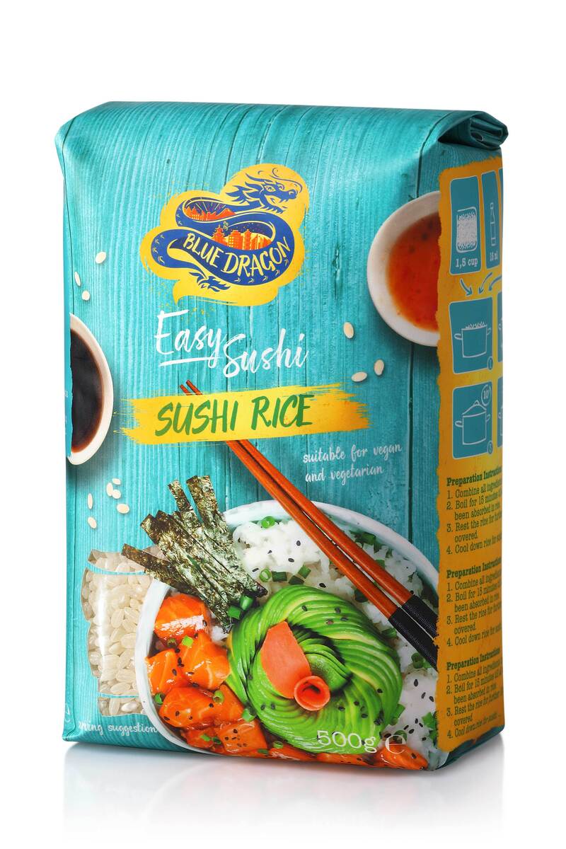 Blue Dragon Sushi Rice 10x500gr