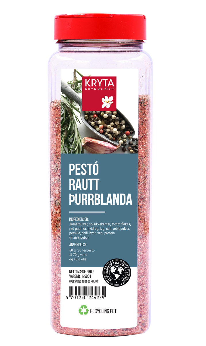 Kryta Pestó, rautt - þurrblanda 9x560gr