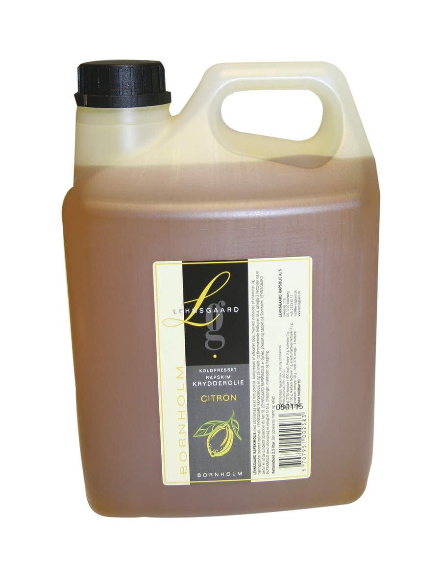 Lehnsgaard Rapsolie m/Citron 4x2,5l