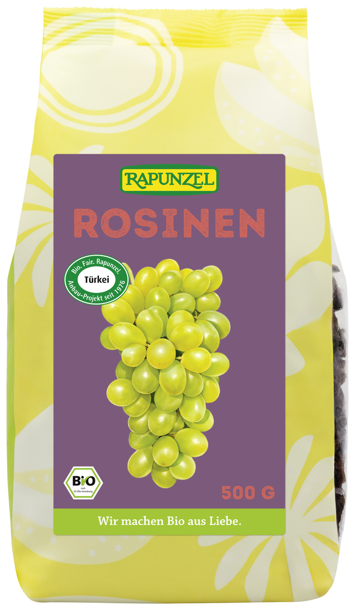 Rapunzel Dökkar Rúsínur 8x500gr (M)