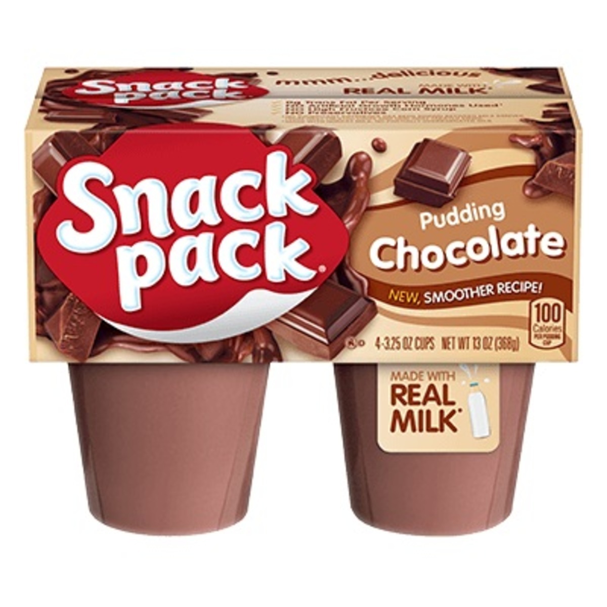Snack Pack Súkkulaðibúðingur 12x397g