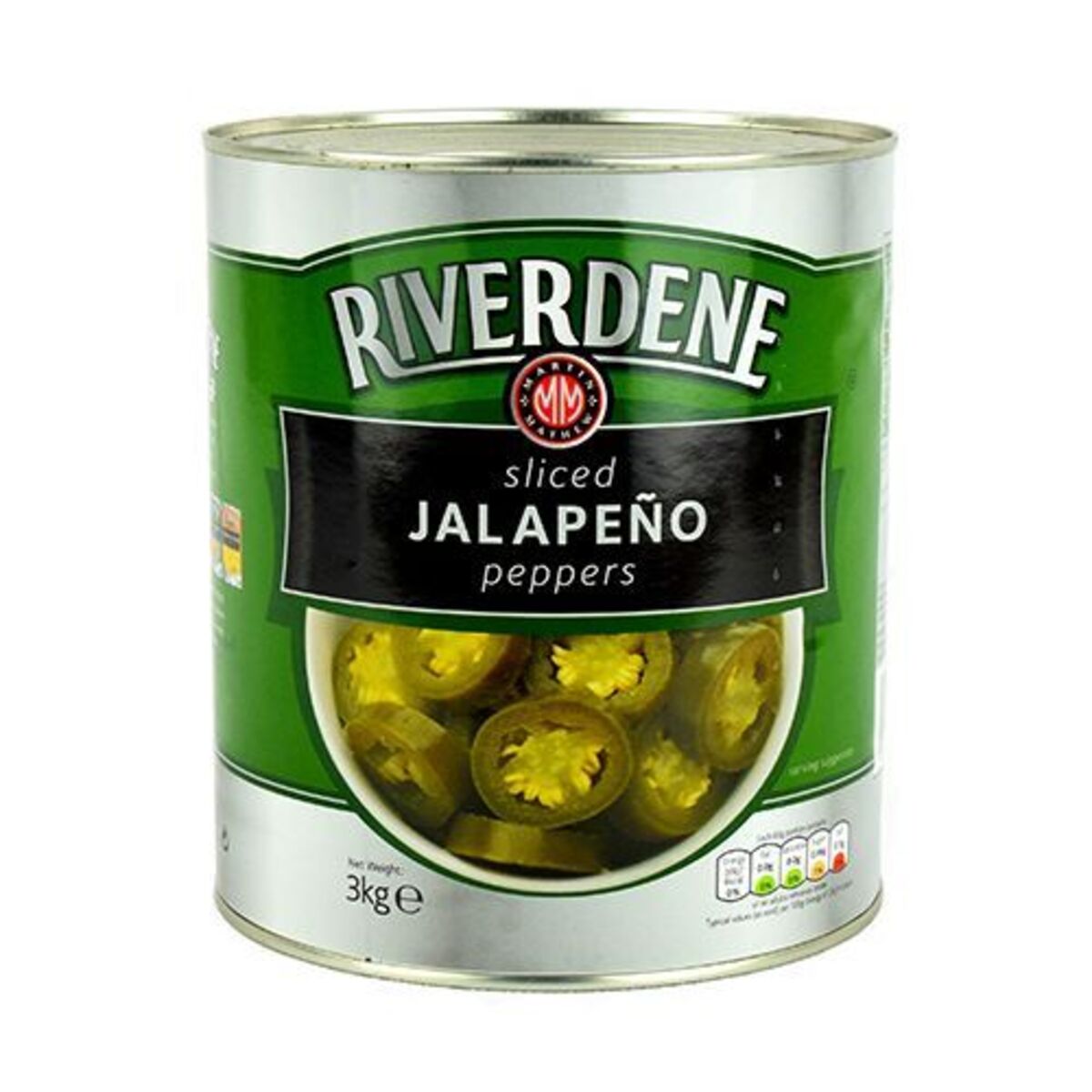 Riverdene Jalapenos sliced 6x3kg