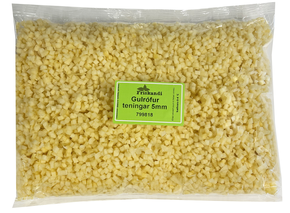 Gulrófur teningar 5mm 3kg (P)