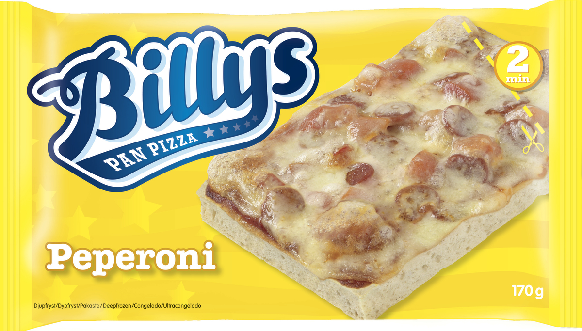 Billys Pan Pizza Peperoni 20x170gr