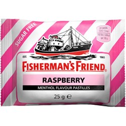 Fishermans Friend ICELAND RASPBERRY STRIPE 25G 1 PIECE X 12